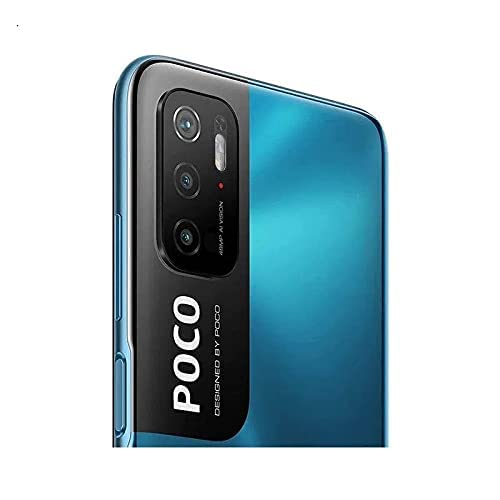 Xiaomi Poco M3 PRO 5G + 4G Volte Global Unlocked GSM 6.5" Octa Core 48mp Triple Camera (Not Verizon/Boost/CDMA) (Cool Blue, 64GB+4GB)