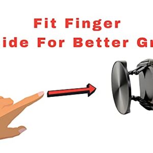 Unique Fortunes Finger Phone Grip Holder . for iPhone and Samsung. Phone Stand for Desk Phone Socket (Black)