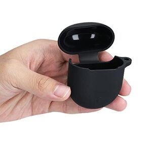 kwmobile Silicone Case Compatible with Xiaomi Redmi Airdots 3 Pro/Buds 3 Pro - Case Protective Cover for Headphones - Black