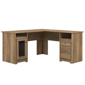 pemberly row furniture 60w l shaped computer desk in reclaimed pine
