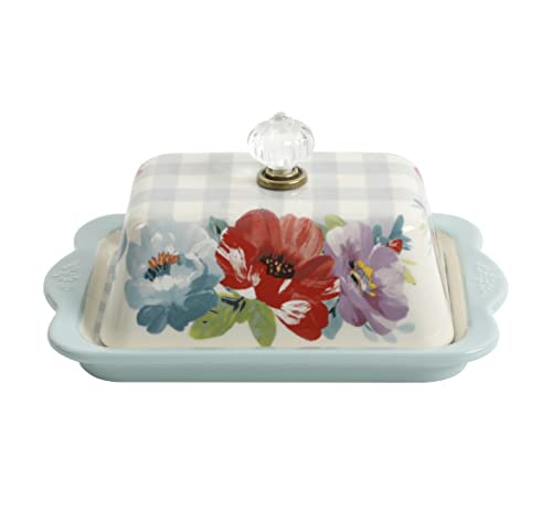 The Pioneer Woman Sweet Romance Ceramic Double Stick Butter Dish