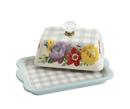 The Pioneer Woman Sweet Romance Ceramic Double Stick Butter Dish