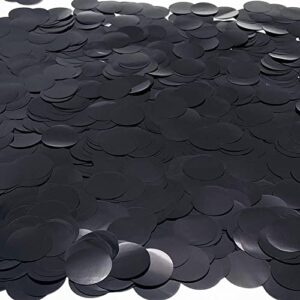 black confetti 5000 pieces 1 inch table confetti glitter dots for wedding baby shower birthday party table decorations(1.76 oz)
