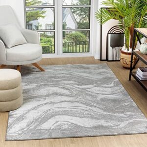 glory rugs modern abstract area rug 2x3 grey faded soft for living room bedroom home and office