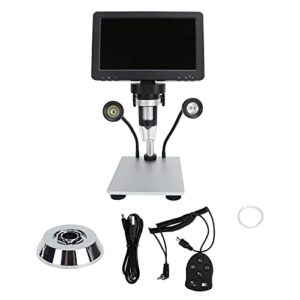 DM9 7inch LCD Digital Microscope, 1200X USB Maginfication Handheld Electronic Coin Microscope Video Camera with 8 Adjustable LED Lights, USB Video Microscope for Phone Repair, PCB