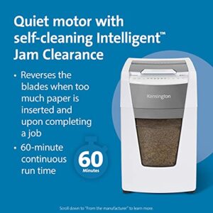 Kensington Paper Shredder - New OfficeAssist 300-Sheet Auto-Feed Micro Cut Anti-Jam Heavy Duty Shredder with 15.8 gallons Pullout Wastebasket, Lockable Chamber and 4 Casters (K52051AM)