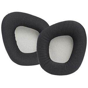 molgria ear pads cushion, replacement fabric earpads for corsair void rgb elite wireless premium gaming headset 7.1 surround sound headphone ca-9011202-na(grey lining)