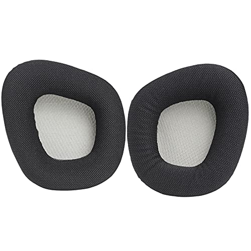 MOLGRIA Ear Pads Cushion, Replacement Fabric Earpads for Corsair Void RGB Elite Wireless Premium Gaming Headset 7.1 Surround Sound Headphone CA-9011202-NA(Grey Lining)