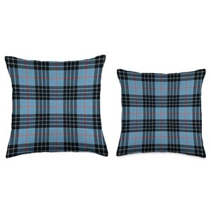 Scottish Tartan Accessories Mackay Morgan Blue Plaid Scotland Clan Scottish Tartan Throw Pillow, 18x18, Multicolor
