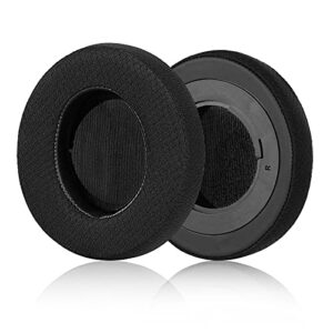 Jecobb Kraken V2 PRO Earpads, Replacement Ear Cushion Cover with Protein Leather & Memory Foam for Razer Kraken V2 PRO Headphone ONLY – Oval (Black/Mesh Fabric)