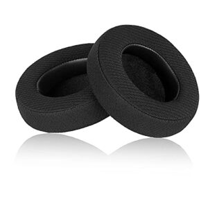 Jecobb Kraken V2 PRO Earpads, Replacement Ear Cushion Cover with Protein Leather & Memory Foam for Razer Kraken V2 PRO Headphone ONLY – Oval (Black/Mesh Fabric)