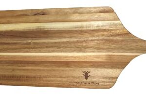 Acacia Wood Long Charcuterie Board, Made in Vietnam 24 x 8 x 0.8 Inch