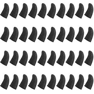 40 pieces gaming finger sleeve for gaming thumb sleeves mobile gaming finger protector (black)