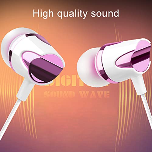 Trusway in-Ear Wired Headphones Earbuds with Microphone and Volume for Universal Earphone Noise-canceling 1.2m Stereo Wired for Mobile Phone Blue-Type-c