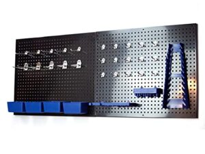 vct 36"x44" metal pegboard standard tool storage kit with 32pc peg accessories