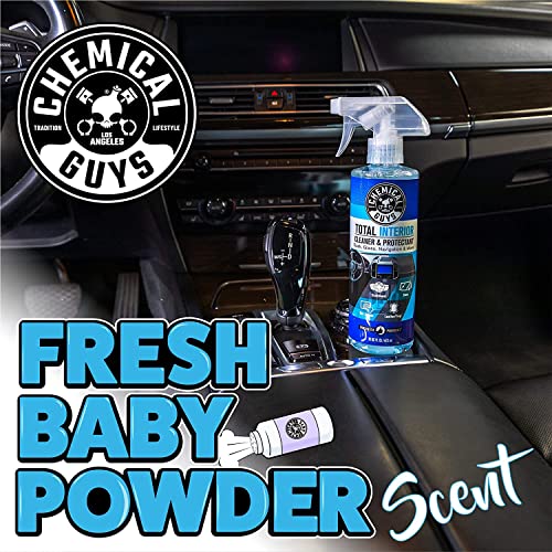 Chemical Guys SPI22016 Total Interior Cleaner and Protectant, 16 fl oz, with Acc_S90 Boar's Hair Detailing Brush, Safe for Cars, Trucks, SUVs, Jeeps, Motorcycles, RVs & More