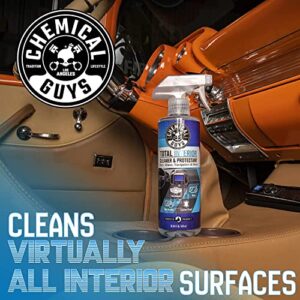 Chemical Guys SPI22016 Total Interior Cleaner and Protectant, 16 fl oz, with Acc_S90 Boar's Hair Detailing Brush, Safe for Cars, Trucks, SUVs, Jeeps, Motorcycles, RVs & More