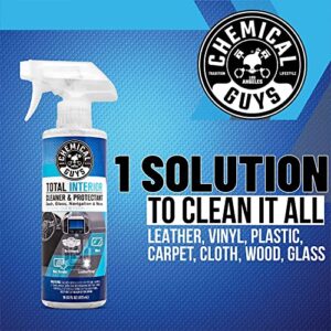 Chemical Guys SPI22016 Total Interior Cleaner and Protectant, 16 fl oz, with Acc_S90 Boar's Hair Detailing Brush, Safe for Cars, Trucks, SUVs, Jeeps, Motorcycles, RVs & More