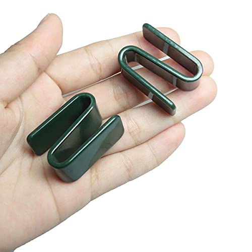 ITROLLE Wire Shelving S Hook 4PCS Green Paint Steel S Clips For Wire Shelf System
