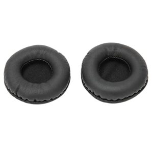 ashata 1 pair universal soft sponge headphone ear pads ear cushion headset cups covers replacement,fit for 60mm / 2.4in headphones,black