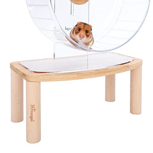 Niteangel Anti-Slide Hamster Wheel Platform - Fits for Niteangel Super-Silent Hamster Wheel | Acrylic Wheel | Wooden Wheel | Cloud Series Hamster Wheel (Medium)