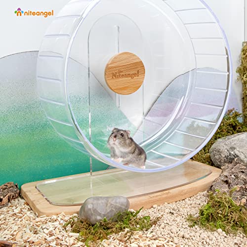 Niteangel Anti-Slide Hamster Wheel Platform - Fits for Niteangel Super-Silent Hamster Wheel | Acrylic Wheel | Wooden Wheel | Cloud Series Hamster Wheel (Medium)