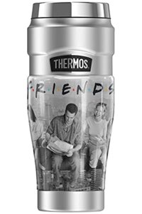 thermos friends lunch break group photo stainless king stainless steel travel tumbler, vacuum insulated & double wall, 16oz