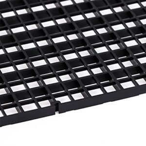 8 Pcs Large Aquarium Fish Tank Divider 11.7x11.7Inch Egg Crate Aquarium Filter Bottom Divider Tray Grid Isolation Board Partition Separator with 10 Pcs Sucker Clips for Mixed Breeding Light Diffuser