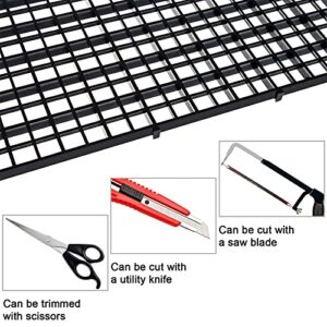 8 Pcs Large Aquarium Fish Tank Divider 11.7x11.7Inch Egg Crate Aquarium Filter Bottom Divider Tray Grid Isolation Board Partition Separator with 10 Pcs Sucker Clips for Mixed Breeding Light Diffuser