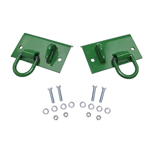 osemar Tractor Bucket Hooks Bolt On Grab Hooks and D Ring Compatible With John Deere 1025R 2032R 3320 2520 Compact Tractor