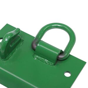 osemar Tractor Bucket Hooks Bolt On Grab Hooks and D Ring Compatible With John Deere 1025R 2032R 3320 2520 Compact Tractor