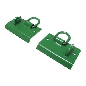 osemar Tractor Bucket Hooks Bolt On Grab Hooks and D Ring Compatible With John Deere 1025R 2032R 3320 2520 Compact Tractor