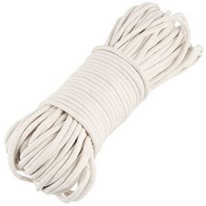 joikit 1/4 inch 328 feet white natural cotton rope, clothesline rope, all purpose braided cord for diy craft projects, rope basket, potted plants and hanging laundry
