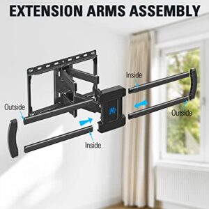 Mounting Dream TV Mount TV Wall Mount for Most 42-75 Inch TVs, Full Motion Articulating Wall Mount TV Bracket with Swivel and Tilt, Max VESA 600x400mm, Up to 100lbs, Fits 16" Wood Studs MD2619