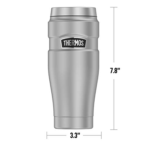 THERMOS Friends Life Is Better With Friends STAINLESS KING Stainless Steel Travel Tumbler, Vacuum insulated & Double Wall, 16oz