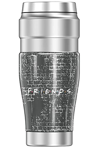 THERMOS Friends Life Is Better With Friends STAINLESS KING Stainless Steel Travel Tumbler, Vacuum insulated & Double Wall, 16oz