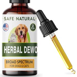 TwoFurFinds Liquid Herbal Cleanse for Cats and Dogs - Homeopathic Control for Pets of All Breeds and Sizes - Puppy and Kitten - USA-Sourced Ingredients - Preventative or Reactive - 2oz