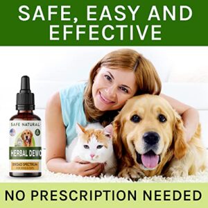 TwoFurFinds Liquid Herbal Cleanse for Cats and Dogs - Homeopathic Control for Pets of All Breeds and Sizes - Puppy and Kitten - USA-Sourced Ingredients - Preventative or Reactive - 2oz