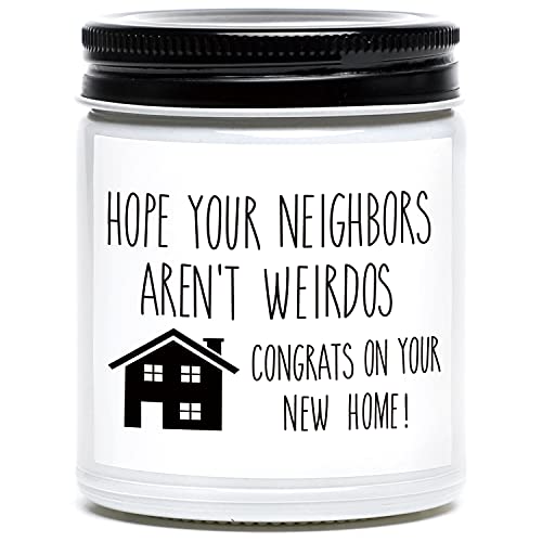 Housewarming Gifts for New Home, Housewarming Scented Candle, New House, Moving, New Homeowner Gift Idea (White)