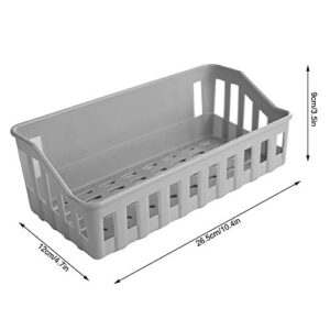 Durable Shower Shelf Basket Sucker Suction Storage Rack Free Hole Kitchen For Bathroom(grey)