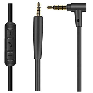 replacement cable cord with mic volume control for bose quietcomfort 25/35 / 35ii /on-ear 2/oe2/oe2i/soundlink/soundtrue headphones aux