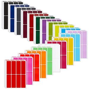 640 pieces rectangular color coding label stickers 3 x 1 inch color-code labels adhesive colored rectangle label self-adhesive stickers for office school supplies (multicolor)