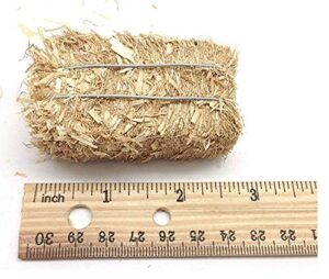 greenbrier 3 pack of mini hay bales for autumn harvest craft, decoration and display, 1 unit