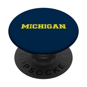 college university style michigan sports gift popsockets swappable popgrip