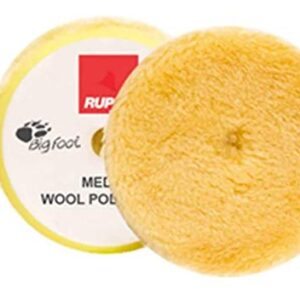 Detailer's Domain Rupes Medium Yellow Wool Pad 170mm/ 6.7" - Three Pack