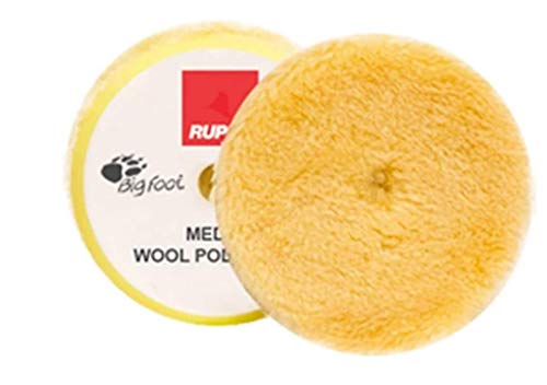 Detailer's Domain Rupes Medium Yellow Wool Pad 170mm/ 6.7" - Three Pack