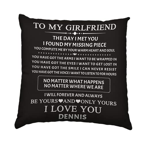 I Will Forever and Always Be Yours, Customized Girlfriend Pillow Including Pillow Insertion, Valentine Gift, Best and Premium Quality, Soft and Comfortable to Enjoy Deep Sleep