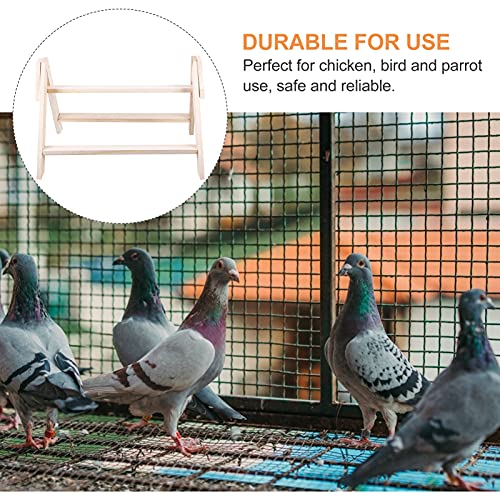 Chicken Chicken roosting Bars Perch Bird Parrot Wooden Stand Ladder Roosting Bars Paw Grinding Toy for Hens Poultry Run Rooster Cock Chicken Wood Stand Macaw Chicken coop Perch