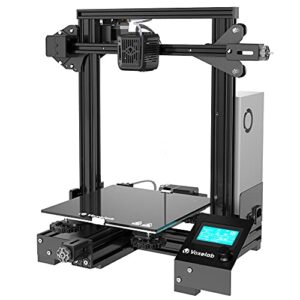 voxelab aquila c2 3d printer with improved alloy frame structure,ul certified power supply,removable build surface plate, fully open source and resume printing function,printing size 8.66x8.66x9.84in