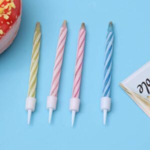 4 Boxes Funny Birthday Candles Trick Toys Candles Playing Props (10pcs 1 Box) Decor for Celebration Party